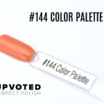 Capsule du vernis semi-permanent Nail Perfect Upvoted #144 Color Palette, un orange pêche lumineux et chaleureux