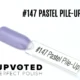 Capsule du vernis semi-permanent NailPerfect Upvoted #147 Pastel Pile-Up, un lavande pastel doux et lumineux.
