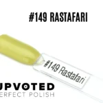 Capsule du vernis semi-permanent NailPerfect Upvoted #149 Rastafari, un jaune olive doux et lumineux.
