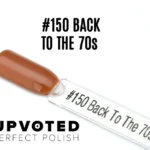 Capsule du vernis semi-permanent NailPerfect Upvoted #150 Back To The 70s, un brun caramel chaud et brillant