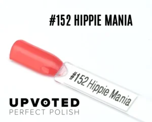 Capsule du vernis semi-permanent NailPerfect Upvoted #152 Hippie Mania, un corail rose vif et lumineux.