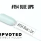 Capsule du vernis semi-permanent NailPerfect Upvoted #154 Blue Lips, un bleu pastel clair et brillant.