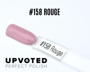 Capsule du vernis semi-permanent NailPerfect Upvoted #158 Rouge, un rose poudré clair et brillant
