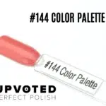 Capsule du vernis semi-permanent Nail Perfect Upvoted #144 Color Palette, un orange pêche lumineux et chaleureux.