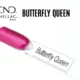 Capsule du vernis semi-permanent professionnel CND™ Shellac Butterfly Queen, rose fuchsia pailleté, lumineux et brillant effet miroir.