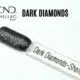 Capsule du vernis semi-permanent professionnel CND™ Shellac Dark Diamonds, noir profond pailleté d’argent à la brillance miroir.