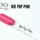 Capsule du vernis semi-permanent professionnel CND™ Shellac Hot Pop Pink, rose fuchsia vif et lumineux à la finition brillante effet miroir.