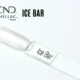 Capsule du vernis semi-permanent professionnel CND™ Shellac Ice Bar, blanc nacré translucide aux reflets givrés et à la finition brillante