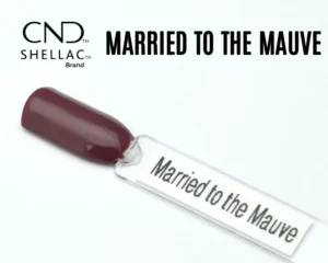 Capsule du vernis semi-permanent professionnel CND™ Shellac Married to the Mauve, mauve profond brillant à la finition miroir