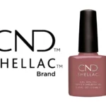 Vernis semi-permanent professionnel CND™ Shellac Married to the Mauve (7,3 ml) – mauve profond brillant, tenue 3 semaines, brillance miroir, formule sans TPO. Disponible à 15,90 € sur RBBE.fr.