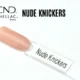 Capsule du vernis semi-permanent professionnel CND™ Shellac Nude Knickers, nude pêche rosé semi-opaque à la finition brillante naturelle
