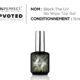 Flacon du top coat professionnel UPVOTED Block the UV No Wipe Top Gel, 15 ml, finition ultra-brillante sans résidu collant.