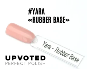 Capsule de la Rubber Base NailPerfect Yara, pêche rosé opaque et lumineux.