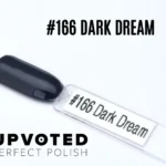 Capsule du vernis semi-permanent NailPerfect Upvoted #166 Dark Dream, un bleu nuit profond et brillant.
