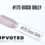 Capsule du vernis semi-permanent NailPerfect Upvoted #175 Disco Dolly, un pailleté transparent multicolore brillant.