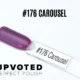 Capsule du vernis semi-permanent NailPerfect Upvoted #176 Carousel, un violet prune satiné et brillant.