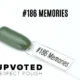 Capsule du vernis semi-permanent NailPerfect Upvoted #186 Memories, un vert sauge doux et brillant.