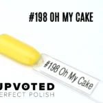 Capsule du vernis semi-permanent NailPerfect Upvoted #198 Oh My Cake, un jaune vif et lumineux.
