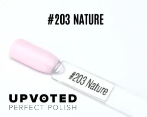 Capsule du vernis semi-permanent NailPerfect Upvoted #203 Nature, un rose clair pastel et naturel.