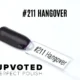Capsule du vernis semi-permanent NailPerfect Upvoted #211 Hangover, un violet très foncé et élégant.