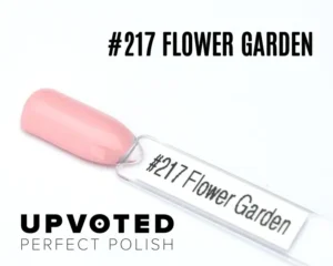 Capsule du vernis semi-permanent NailPerfect Upvoted #217 Flower Garden, un rose tendre et lumineux.