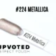 Capsule du vernis semi-permanent NailPerfect Upvoted #224 Metallica, champagne rosé métallisé, finition brillante et lumineuse.