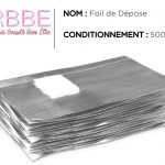 Nail foil aluminium depose