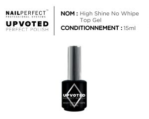 Nail perfect upvoted high shine no wipe top gel