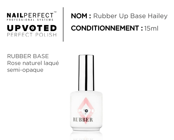 NailPerfect – RubberUP Hailey – Rubber base rose semi-opaque