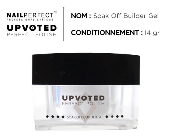 Nail perfect upvoted soak off builder gel clear