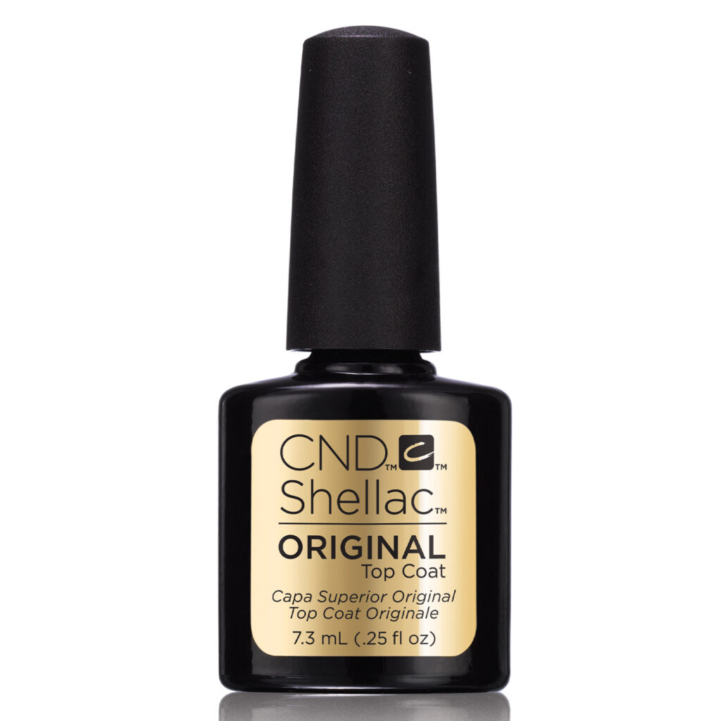 cnd shellac top coat original vernis semi permanent professionnel