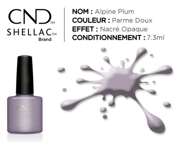 shellac vernis permanent alpine plum