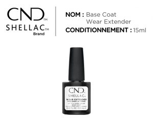 shellac vernis permanent base coat wear extender