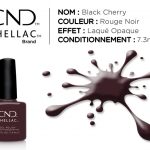 shellac vernis permanent black cherry. vernis rouge noir