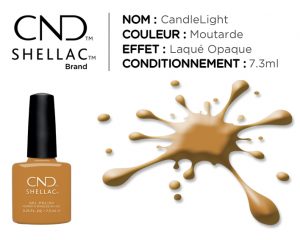 shellac vernis permanent candlelight