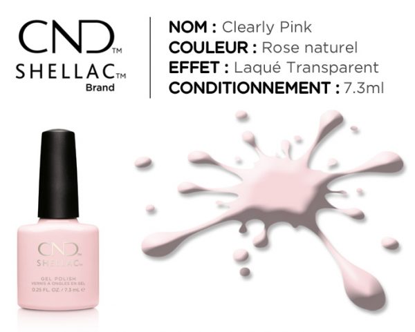 shellac vernis permanent clearly pink