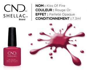 shellac vernis permanent kiss of fire