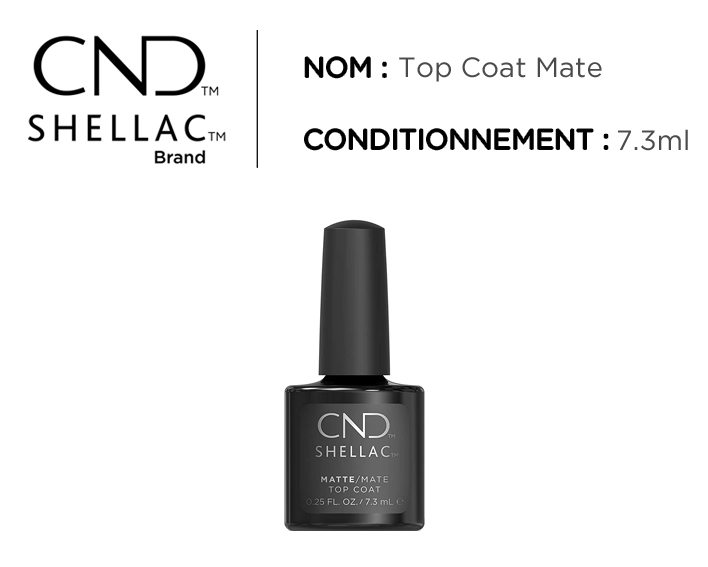 SHELLAC TOP COAT MATE Relais Beauté Bien Être