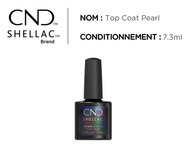 shellac vernis permanent top coat pearl