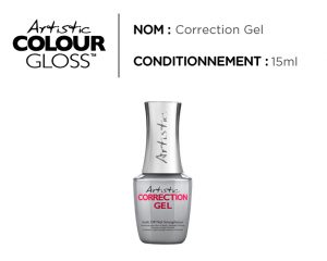 Artistic nail design correction gel