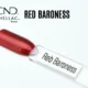 Capsule du vernis semi-permanent professionnel CND™ Shellac Red Baroness, rouge rubis métallisé à la brillance miroir et au fini laqué raffiné.