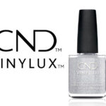 Flacon du vernis CND™ VINYLUX™ After Hour – vernis argent métallique effet gel longue tenue.