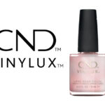 Flacon du vernis CND™ VINYLUX™ Beau – vernis rose nude semi-transparent, brillance effet gel sans lampe UV/LED.