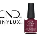 Flacon du vernis CND™ VINYLUX™ Bloodline – vernis rouge foncé effet gel longue tenue.