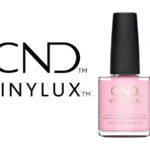 Flacon du vernis CND™ VINYLUX™ Candied – vernis rose laiteux naturel longue tenue.