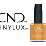 Flacon du vernis CND™ VINYLUX™ Candlelight – vernis orangé chaud longue tenue.