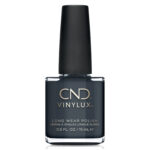 Vernis CND Vinylux Asphalt bouteille gris anthracite fini laqué brillance effet gel