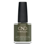 Vernis CND Vinylux Cap & Gown vert kaki longue tenue 15 ml
