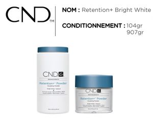CND retention poudre bright white