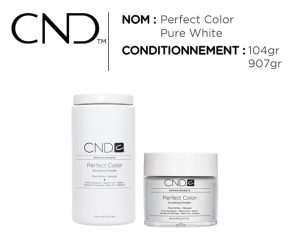 CND retention poudre pure white